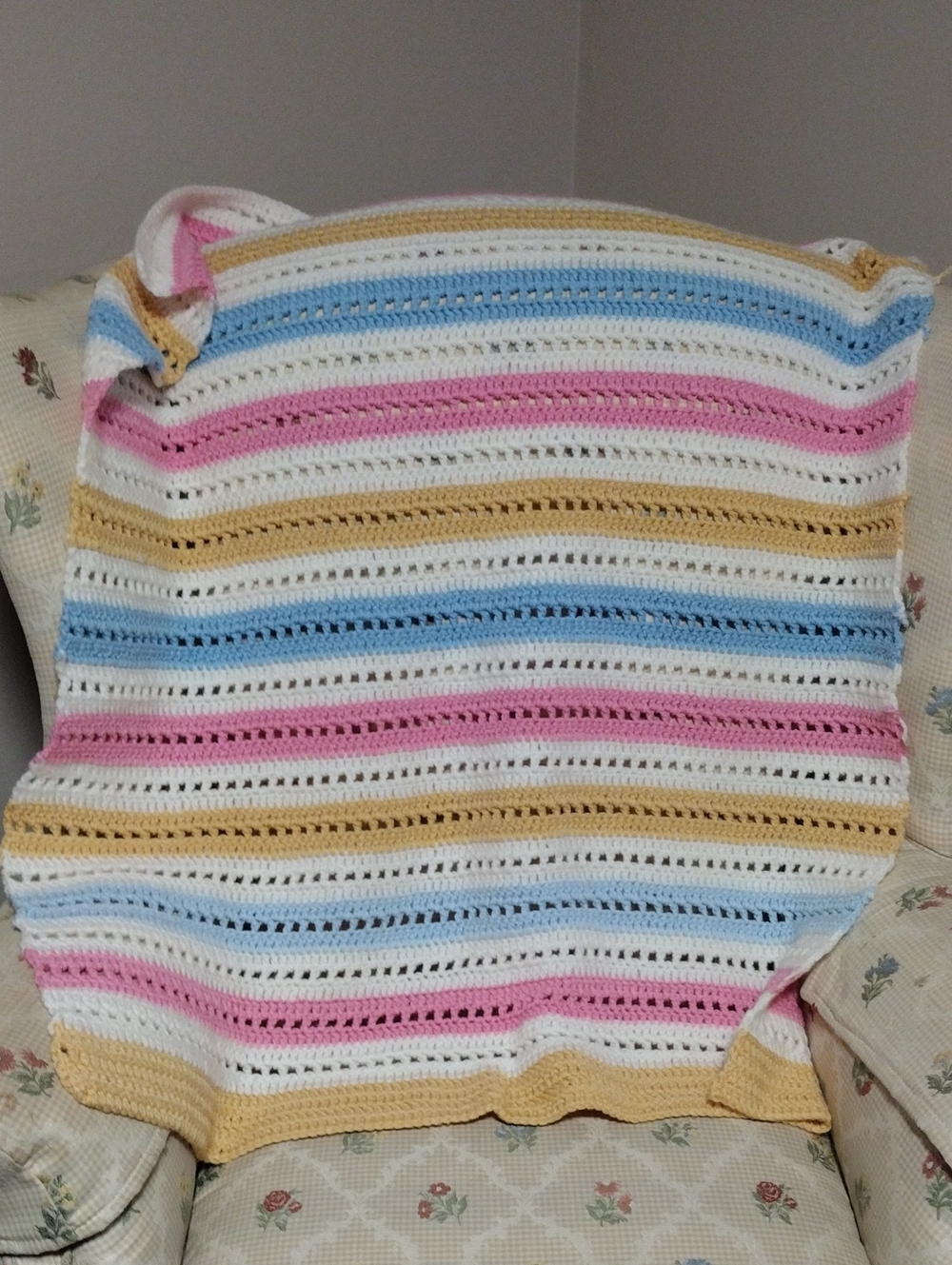Colorful Handcrafted Lap Afghan